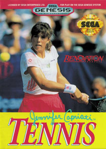 Carátula del juego Jennifer Capriati Tennis (Genesis)
