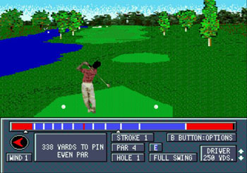 Pantallazo del juego online Jack Nicklaus' Power Challenge Golf (Genesis)