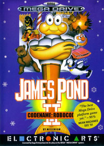 Carátula del juego James Pond II -- Codename RoboCod (Genesis)