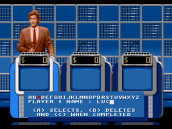 Pantallazo del juego online Jeopardy (Genesis)