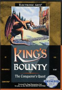 Carátula del juego King's Bounty The Conqueror's Quest (Genesis)
