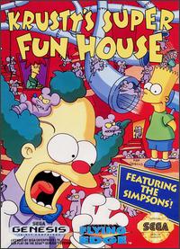 Carátula del juego Krusty's Super Fun House (Genesis)