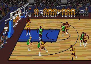 Pantallazo del juego online Lakers versus Celtics and the NBA Playoffs (Genesis)