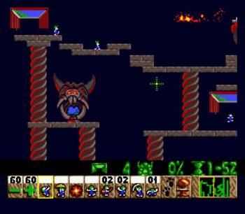 Pantallazo del juego online Lemmings (Genesis)