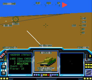Pantallazo del juego online LHX Attack Chopper (Genesis)