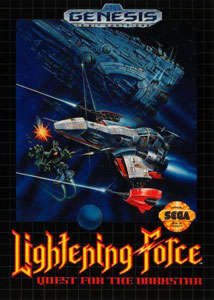 Carátula del juego Lightening Force - Quest for the Darkstar (Genesis)