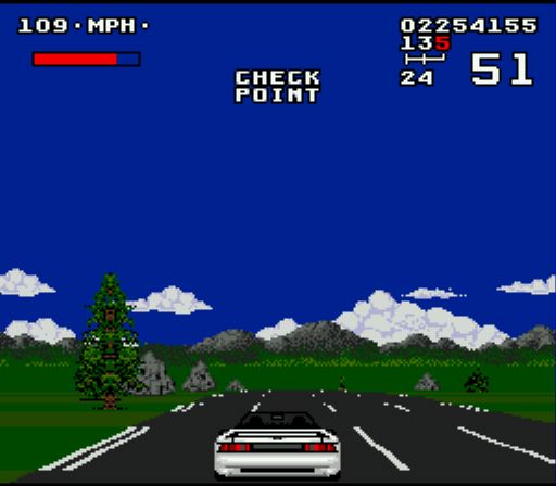 Pantallazo del juego online Lotus Turbo Challenge (Genesis)