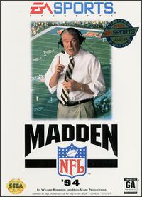 Carátula del juego Madden NFL '94 (Genesis)