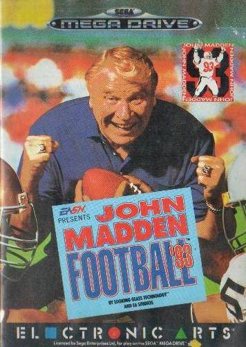 Carátula del juego John Madden Football '93 (Genesis)