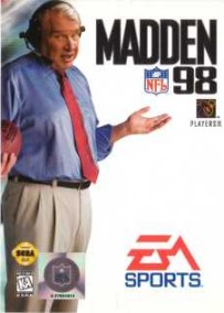 Carátula del juego Madden NFL 98 (Genesis)