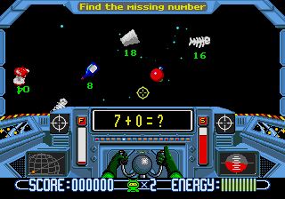 Pantallazo del juego online Math Blaster (Genesis)