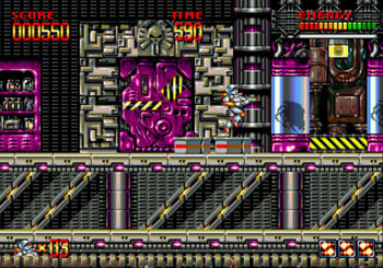 Pantallazo del juego online Mega Turrican (Genesis)