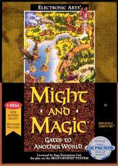 Carátula del juego Might and Magic Gates to Another World (Genesis)