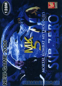 Carátula del juego MK5 Mortal Kombat Sub Zero (Genesis)