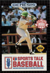 Carátula del juego Sports Talk Baseball (Genesis)