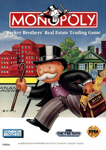 Carátula del juego Monopoly (Genesis)