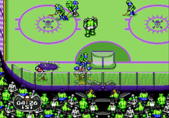 Pantallazo del juego online Mutant League Hockey (Genesis)