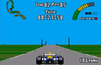 Pantallazo del juego online Nigel Mansell's World Championship Racing (Genesis)