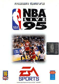 Carátula del juego NBA Live 95 (Genesis)