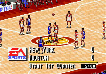Pantallazo del juego online NBA Live 95 (Genesis)