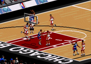Pantallazo del juego online NBA Live 96 (Genesis)
