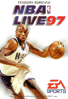 Carátula del juego NBA Live 97 (Genesis)