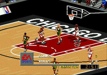 Pantallazo del juego online NBA Live 98 (Genesis)