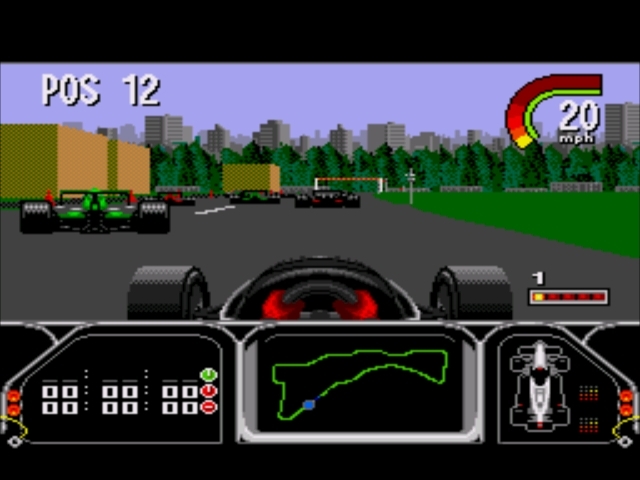 Pantallazo del juego online Newman Haas IndyCar Featuring Nigel Mansell (Genesis)