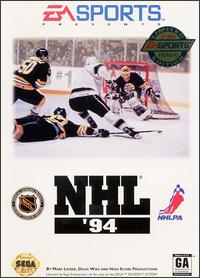 Carátula del juego NHL '94 (Genesis)