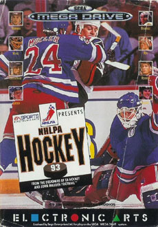Carátula del juego NHLPA Hockey 93 (Genesis)