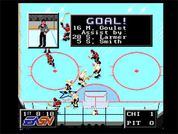 Pantallazo del juego online NHLPA Hockey 93 (Genesis)