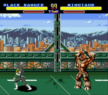 Pantallazo del juego online Mighty Morphin Power Rangers (Genesis)