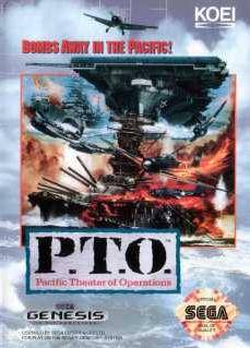 Carátula del juego PTO Pacific Theater of Operations (Genesis)