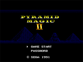 Juego online Pyramid Magic II (Genesis)