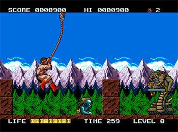 Pantallazo del juego online Rastan Saga II (Genesis)