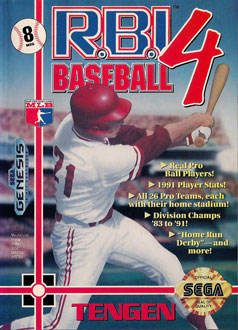 Carátula del juego RBI Baseball 4 (Genesis)