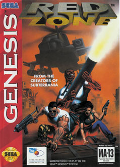 Carátula del juego Red Zone (Genesis)