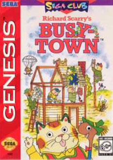 Carátula del juego Richard Scarry's BusyTown (Genesis)
