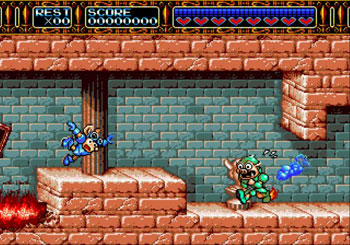 Pantallazo del juego online Rocket Knight Adventures (Genesis)