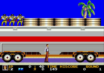 Pantallazo del juego online Rolling Thunder 2 (Genesis)