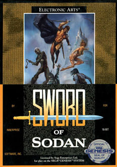Carátula del juego Sword of Sodan (Genesis)