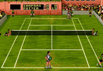 Pantallazo del juego online Pete Sampras Tennis '96 (Genesis)