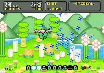 Pantallazo del juego online Super Fantasy Zone (Genesis)