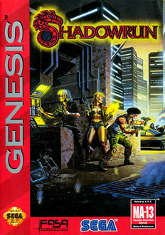 Carátula del juego Shadowrun (Genesis)