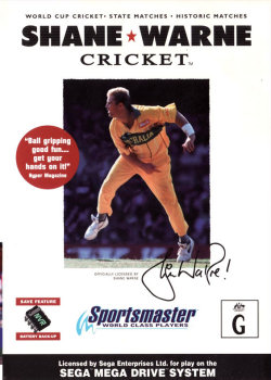 Carátula del juego Shane Warne Cricket (Genesis)