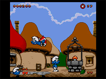 Pantallazo del juego online The Smurfs (Genesis)