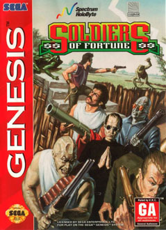 Carátula del juego Soldiers of Fortune (Genesis)