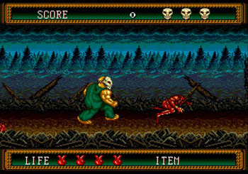 Pantallazo del juego online Splatterhouse 2 (Genesis)