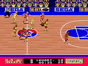 Pantallazo del juego online Super Real Basketball (Genesis)