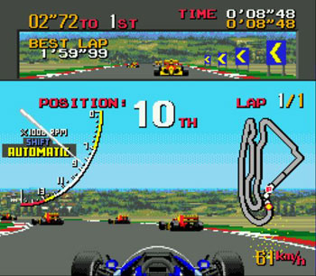 Pantallazo del juego online Ayrton Senna's Super Monaco GP II (Genesis)